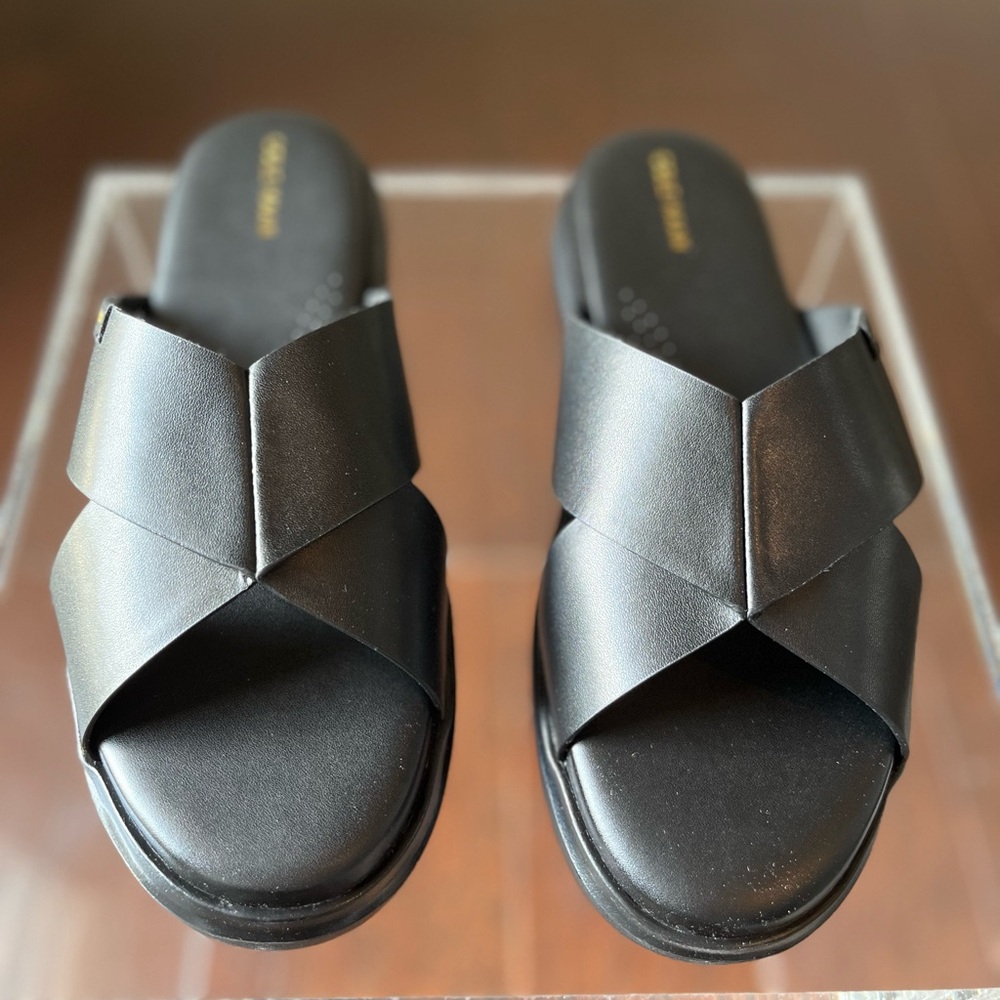 New Cole Haan Criss Cross Slide Sandals